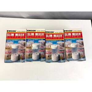 Lot of 4 Vtg NIB Portable Slim Mixer - Battery Operated Shakes Drinks Mixers 90s